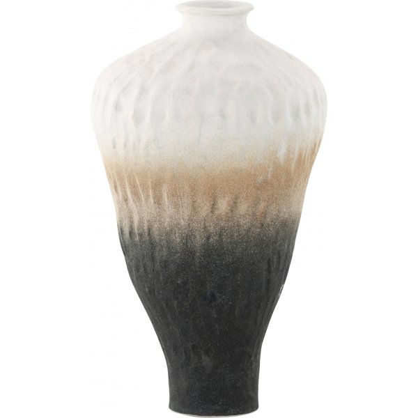 Rutevase 16 x 29 cm - Beige/Grå/Hvit Rutevase 16 x 29 cm - Beige/Grå/Hvit