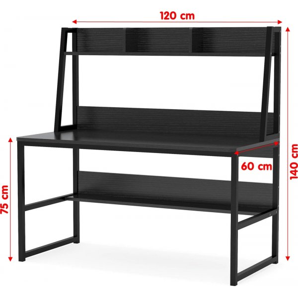Majestetisk skrivebord Svart - 120 x 60 cm