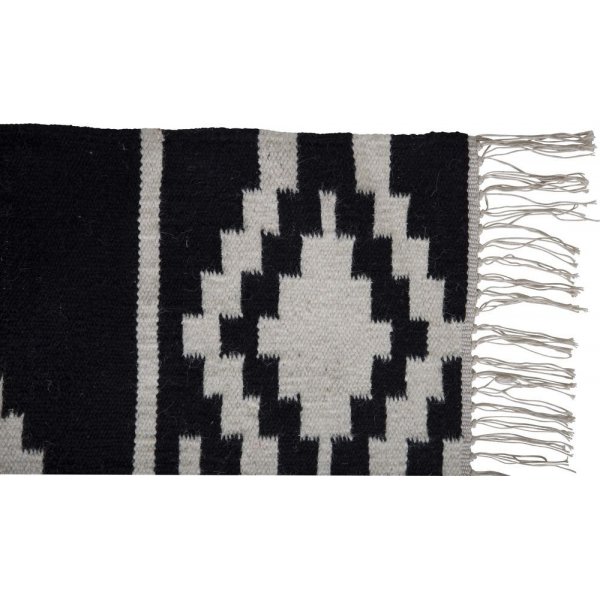 Ullteppe Rachel - Svart / Hvit Ull