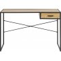 Seaford skrivebord med skuff 110x45 cm - Eik/svart