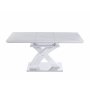 Ingrid spisebord uttrekkbart 120-160 cm - Hvit marmor Ingrid spisebord uttrekkbart 120-160 cm - Hvit marmor