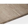 Freddy spisebord, 170-95 cm - Whitewash eikefinr/hvitt metall