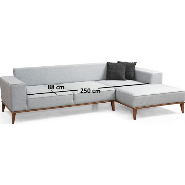 Montana divansovesofa - Lys grå Montana divansovesofa - Lys grå