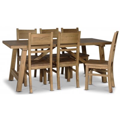 Vintage spisegruppe Aspen med bord og 6 stoler