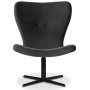 Spekerd designer lenestol - Mrkegr (Flyel) / Svart + Flekkfjerner for mbler