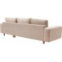 Berlin divan sofa med treben hyre - Krem