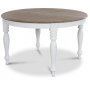New England spisegruppe inkludert 6 stk Tuva spisetoler i beige stoff