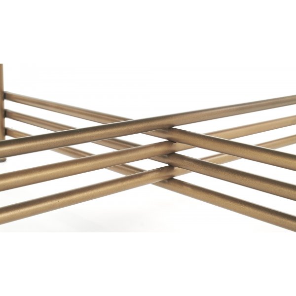 Jenelle sofabord - Svart/gull + Tekstilrens for mbler