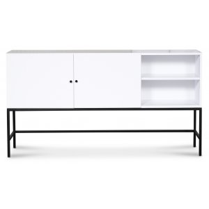 Stilo V.2 sideboard - Hvit / Svart metall Stilo V.2 sideboard - Hvit / Svart metall