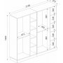 Ravenna garderobe - Hvit/gull