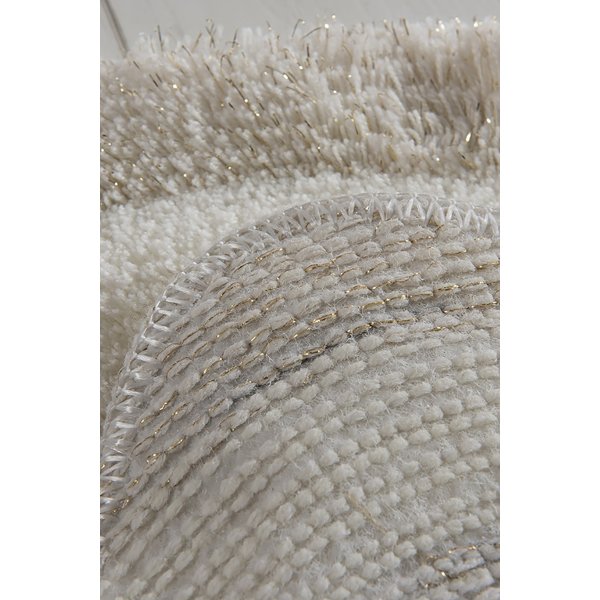 Wave baderomsteppe - Ecru