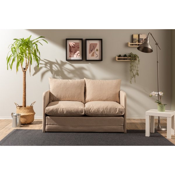 Saga 2-seters sovesofa - Beige Saga 2-seters sovesofa - Beige