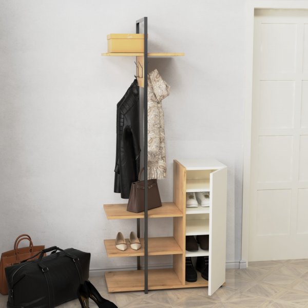 Rone hallmbler - Hvit/eik