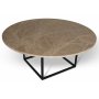 Dexter rundt salongbord 105 cm - Metall / Brun beige empradore stein