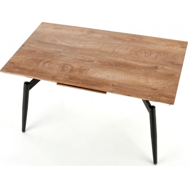 Mishi spisebord 140-180 cm - Eik/sort