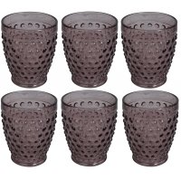 Bubbel drinkglass (lavendeltonet glass) - 6 stk. 300ml Bubbel drinkglass (lavendeltonet glass) - 6 stk. 300ml