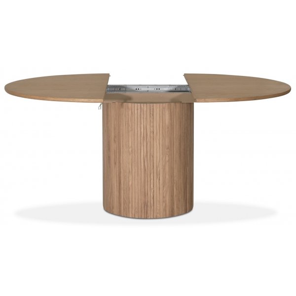 Rundt spisebord Ø115-160 cm - Hvitkalket Rundt spisebord Ø115-160 cm - Hvitkalket