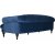 Oxford deluxe 3-seters sofa i bl flyel