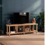 Neo media benk 140 cm - Furu