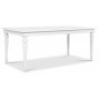 Paris spisegruppe 180 cm bord hvit+ 6 st hvite Gaston spisestoler