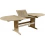 Ovalt Salt spisebord i teak, med sommerfuglfunksjon. 180-240 cm - Gr teak