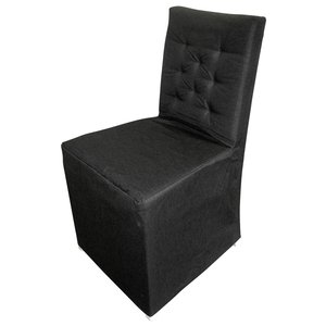 Brixton stol - Hvit/svart + Mbelpleiesett for tekstiler
