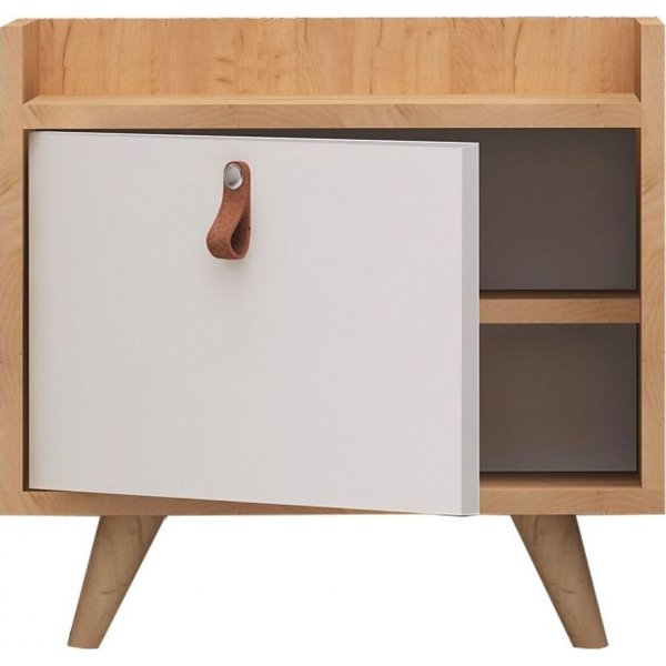 Doro nattbord - Eik/hvit Doro nattbord - Eik/hvit
