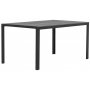 Spisegruppe 4 stoler og spisebord 150 x 90 cm svart/gr - Las Vegas