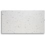 Terrazzo sofabord 110x60 cm - Bianco Terrazzo & understell AIR i svart metall