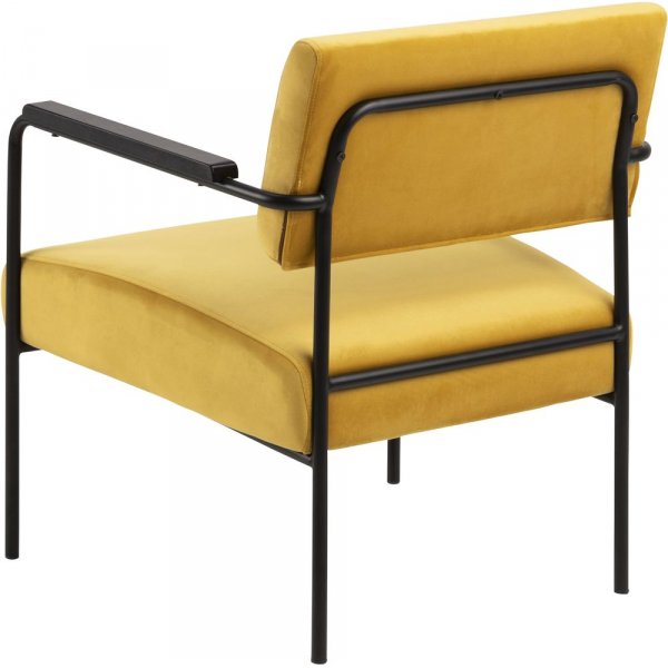 Cloe lenestol - Gul/svart