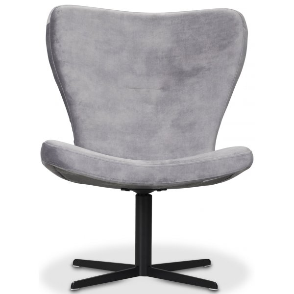 Spekeröd designer lenestol - Lysegrå Velour Spekeröd designer lenestol - Lysegrå Velour