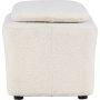 Laurel puff - Hvit boucle