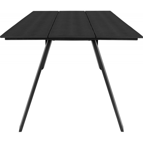 Toronto utendrs spisebord 220 x 100 cm - Sort
