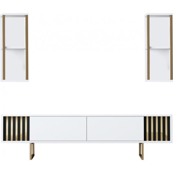 Erki TV-stativ - Hvit/svart Erki TV-stativ - Hvit/svart