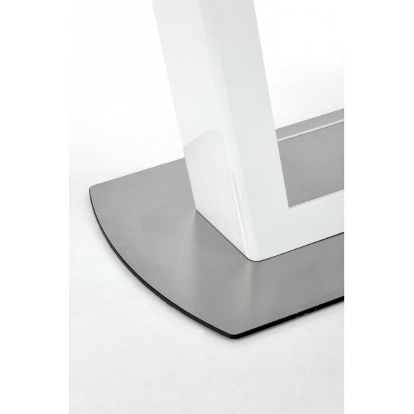 Risk spisebord 160-200 cm - Hvit marmor