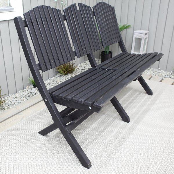 Haväng spisegruppe (sofa med 2 stoler og bord) - Sort Haväng spisegruppe (sofa med 2 stoler og bord) - Sort