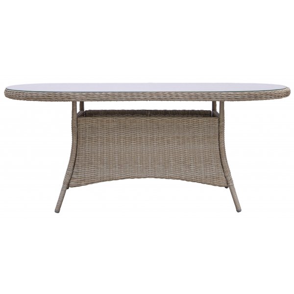 Ovalt hagebord Menton - 180x100 | Natur Ovalt hagebord Menton - 180x100 | Natur