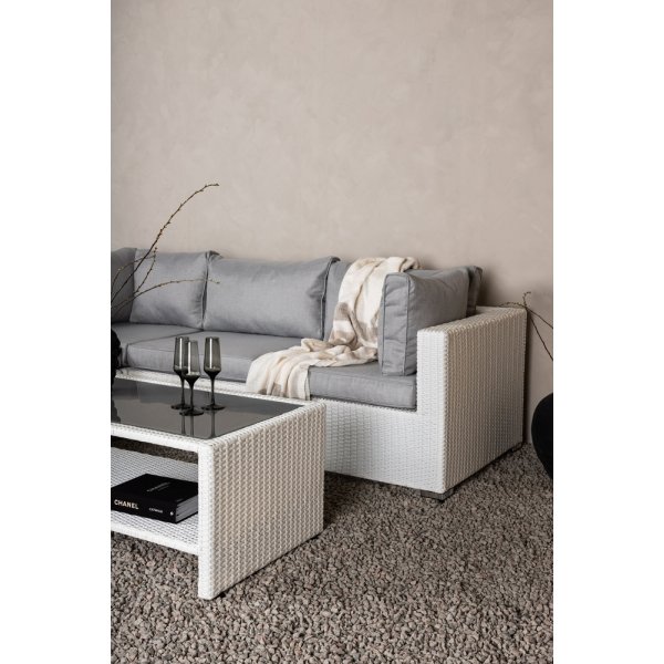 Amazon hjørnesofagruppe - Hvit/grå Amazon hjørnesofagruppe - Hvit/grå