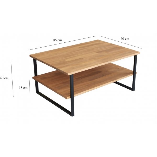 Neta salongbord 85 x 60 cm - Eik Neta salongbord 85 x 60 cm - Eik