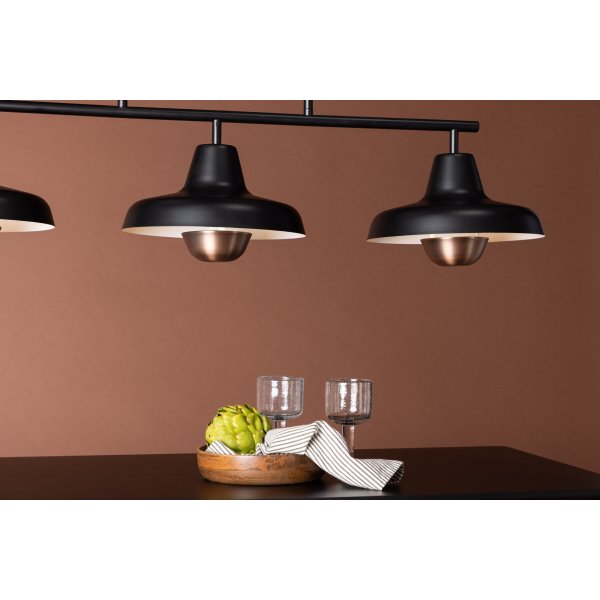 Stöten taklampe - Sort/Kobber Stöten taklampe - Sort/Kobber