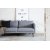 Eden 3-seter sofa B262 cm - Grtt stoff + Mbelpleiesett for tekstiler