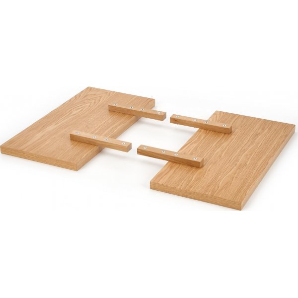 Kasady spisebord 135-185 cm - Wotan eik/sort