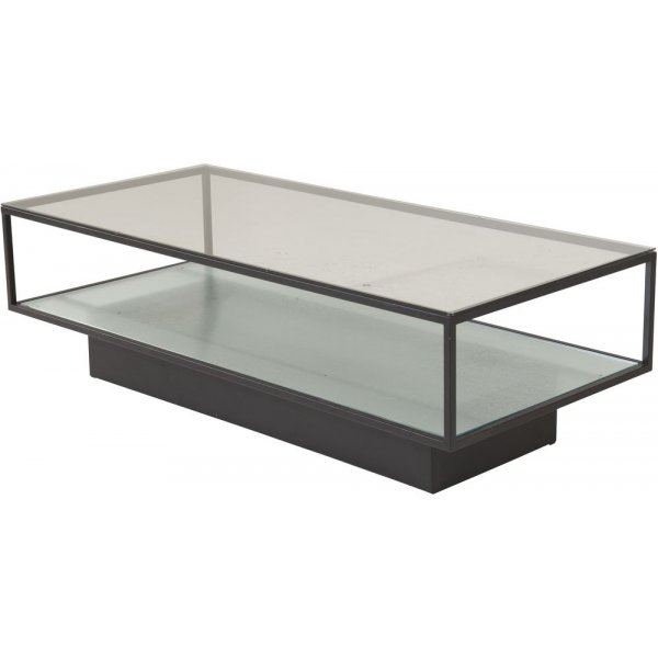 Alsjholm salongbord - Svart/glass