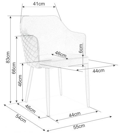 Haylee lenestol - Beige