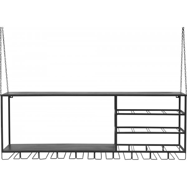 Veggbarhylle i metall - Sort Veggbarhylle i metall - Sort