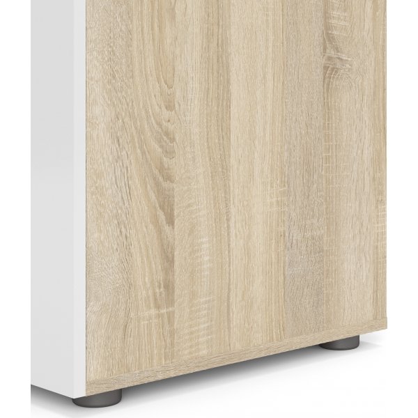 Pepe garderobe med 2 dører - Eik/hvit Pepe garderobe med 2 dører - Eik/hvit