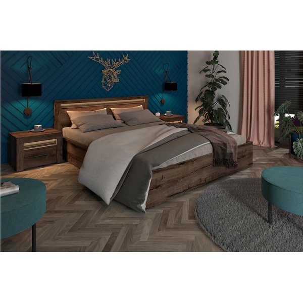 Baylar nattbord - Mørk eik Baylar nattbord - Mørk eik