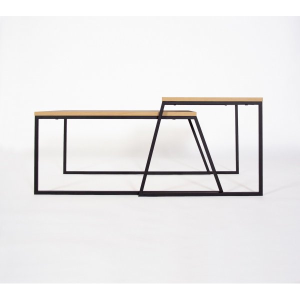 Pal salongbord - Eik/svart