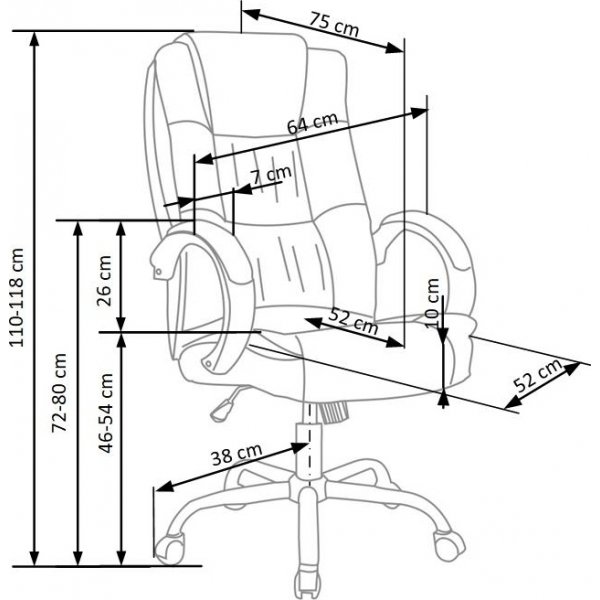 Bojan skrivebordstol - Sort