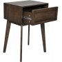 Isak nattbord - Brun eikefiner